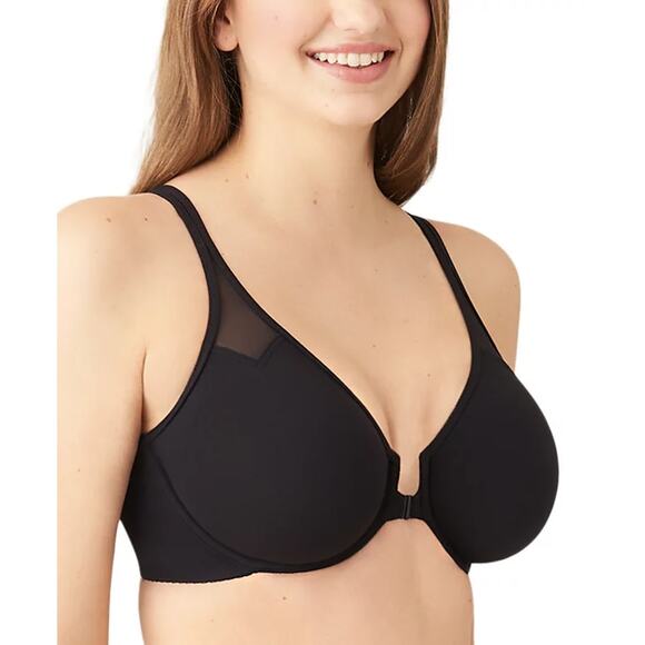 NEW WACOAL MACY’S Black Racerback Underwire Front Close Bra Size 32C - Picture 3 of 7